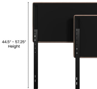 Paxton Stitched Upholstered Adjustable Height Headboard, Taupe, King