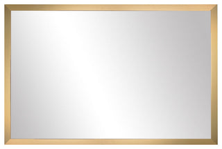Ellis Framed Wall Mirror, Champagne Gold, 28"x60"