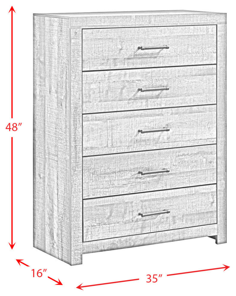 Picket House Beckett Twin Bookcase Panel 3-Piece Bedroom Set With Bluetooth
