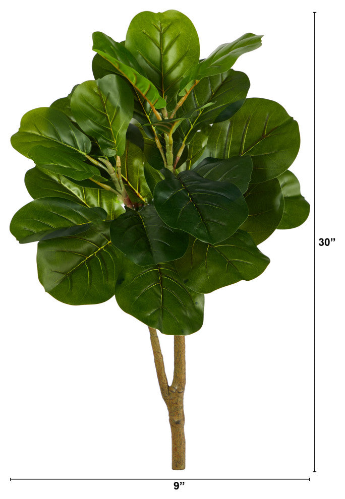 2.5' Fiddle Leaf Fig Artificial Tree, No Pot