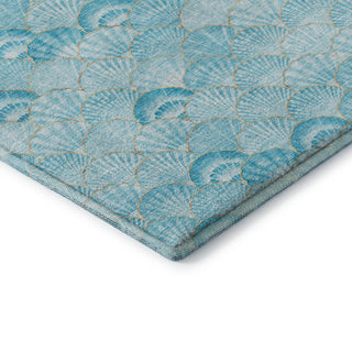 Addison Premium Washable Mayfield AMF181 Teal 5' x 7'6" Rug