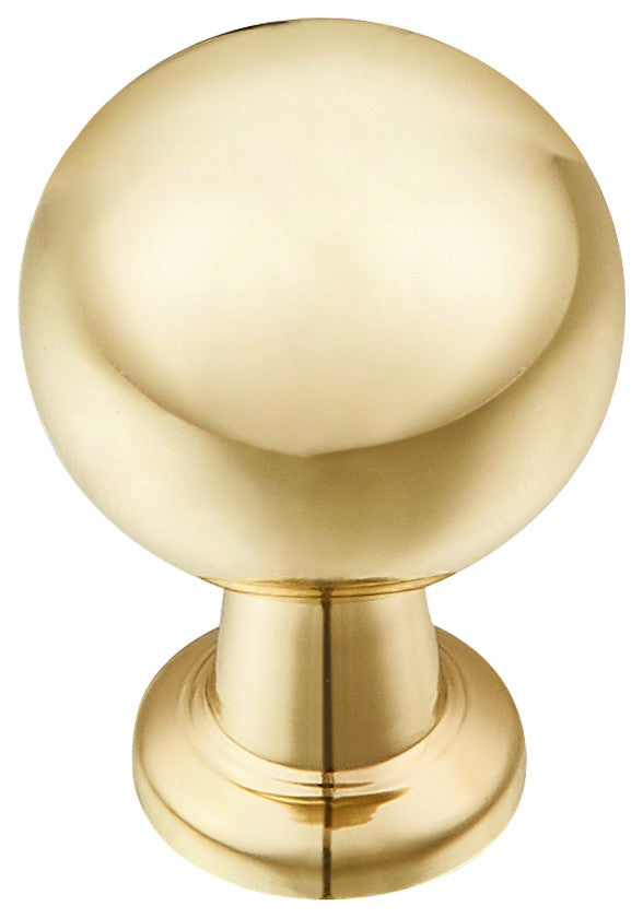 Utopia Alley Cabinet Knob Polished Gold/Matte Black/Brushed Nickel/Brushed Brass, Gold, 1 Pack