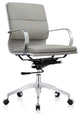 LuvModern Alera Swivel/Tilt Office Chair Soft Leather, Gray