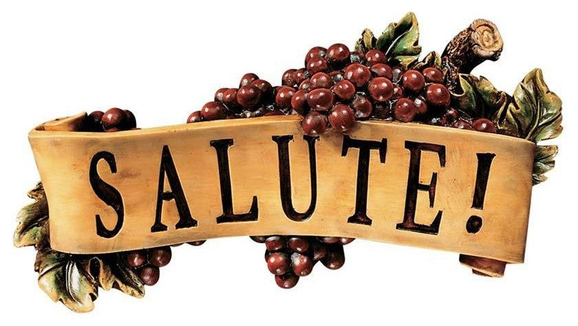 Italian Salute Tuscan Kitchen Sculpture Decor