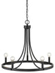 Sawyer 5-Light Matte Black Chandelier