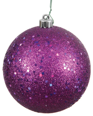 Vickerman 8" Plum Sequin Ball Ornament