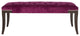 Safavieh Gibbons Bench, Plum Fabric