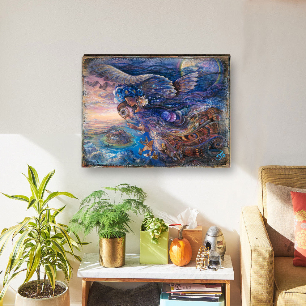 Queen of the Night Wall and Table Top Wooden Decor, 36x24