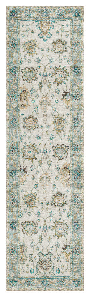 Dalyn Indoor/Outdoor Marbella MB6 Ivory Washable 2'3" x 7'6" Runner Rug