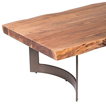 Industrial Bent Coffee Table Smoked - Brown