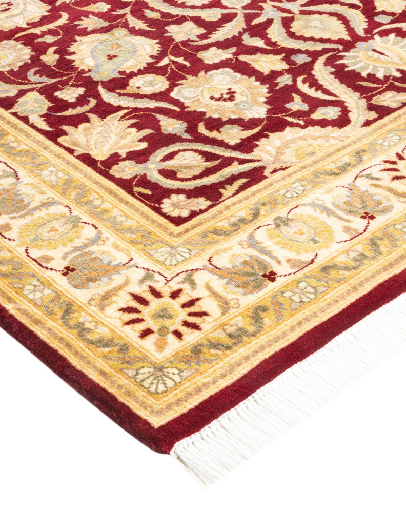 Mogul, One-of-a-Kind Hand-Knotted Area Rug Red, 4' 2" x 6' 5"