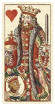 "King of Hearts (Bauern Hochzeit Deck)" Paper Art, 14"x26"