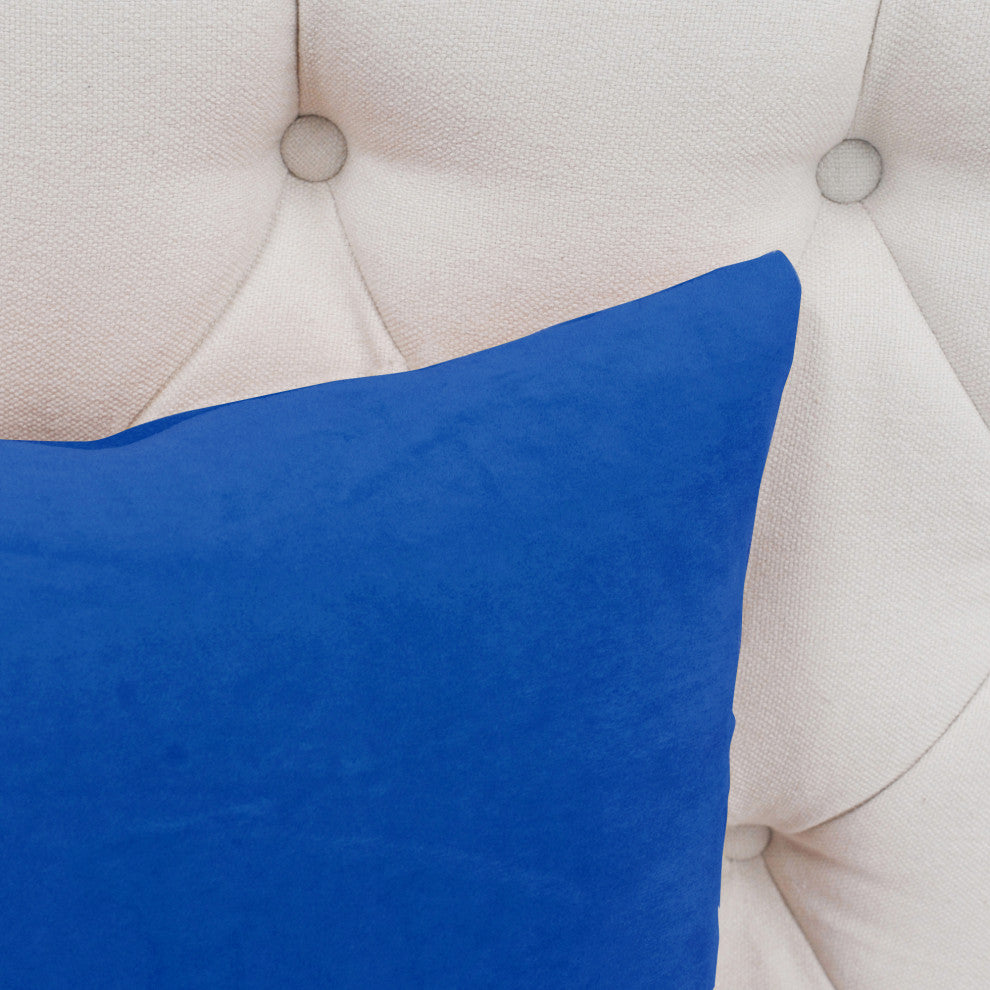 Supersoft Throw Pillow Cover 4 Piece Set, Snorkel Blue