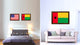 Guinea Bissau Country Flag Canvas Print, 21"x30"