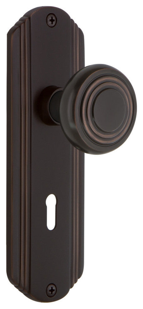 Deco Plate with Keyhole Double Dummy Deco Door Knob