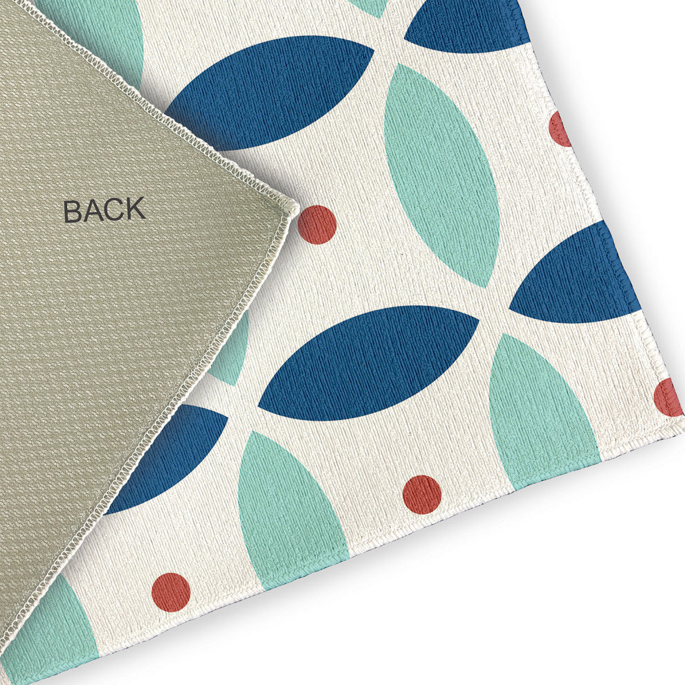 4' x 6' Geometric Spring Chenille Indoor/Outdoor Rug