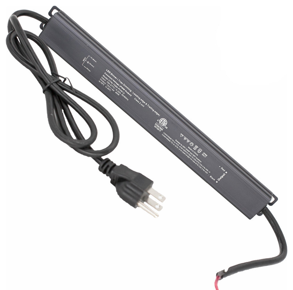 ETL Listed 12V 5A 60w Class 2 Triac Dimmable waterproof linear Power Supply