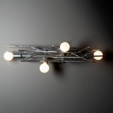 Brindille 4-Light Sconce/Semi-Flush, Sterling