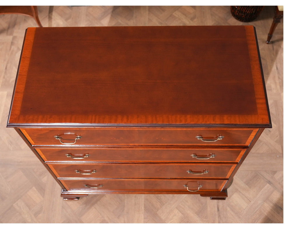 Banded Mahogany Chest
