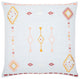 Surya Zina Pale Blue Pillow Shell With Polyester Insert 18"H X 18"W