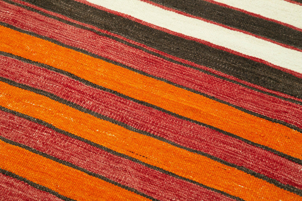 Rug N Carpet - Handmade Turkish 2' 11" x 10' 4" Tribal Runner Kilim Rug