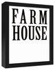 Farm House 11x14 Black Framed Canvas