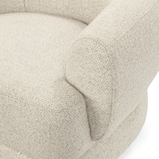 Chassia Upholstered Fabric Swivel Accent Chair