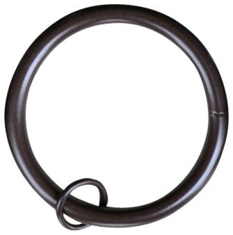 3" Curtain Rings With Eyelets, Bronze, Set of 4