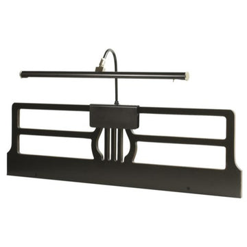 House of Troy Grand Piano GPLED19-527 1 Light Piano Lamp in Black & Satin Nickel
