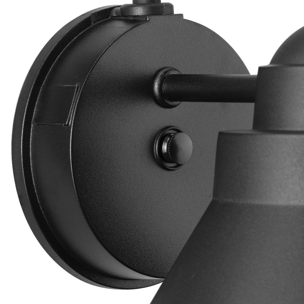 Bayside Collection One-Light Non-Metallic Black Outdoor Wall Lantern