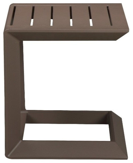 Aluminum Side Table, Espresso