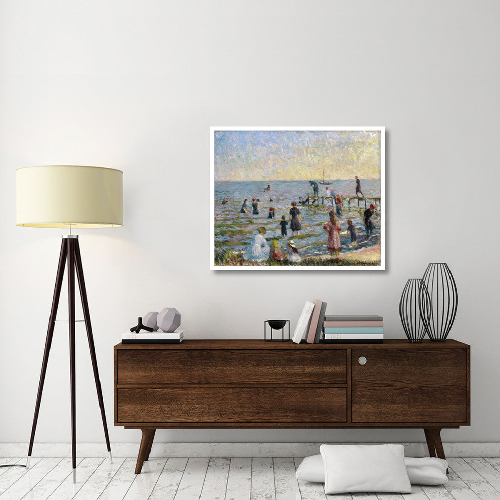 "Bathing at Bellport, Long Island, 1912" Print by William Glackens, 42"x34"