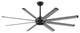 Stellar Ceiling Fan, Black Motor and Silver Blades, 72"