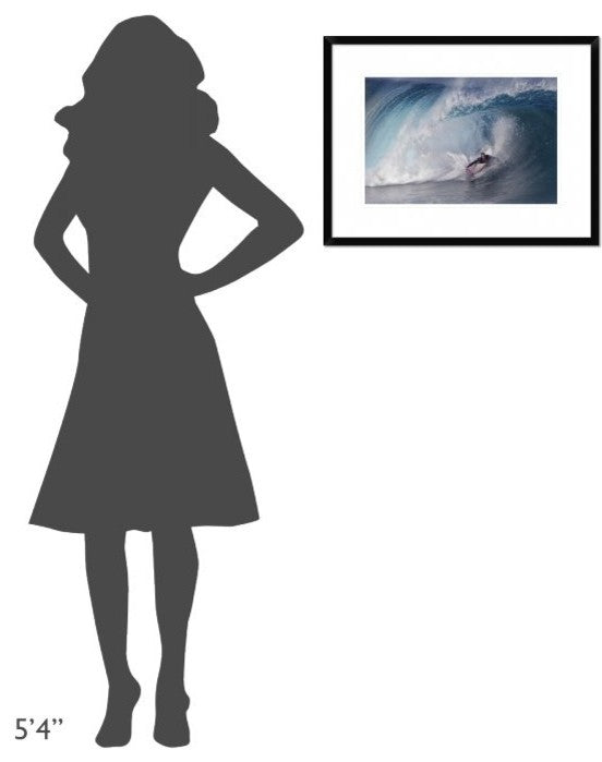 "A Wave Player" Framed Digital Print by Cheng Chang, 26"x20"