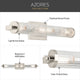32 5-Light Linear Vanity Light With Clear Fluted Glass