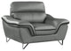 Giuliano Contemporary Premium Leather Match Chair Gray