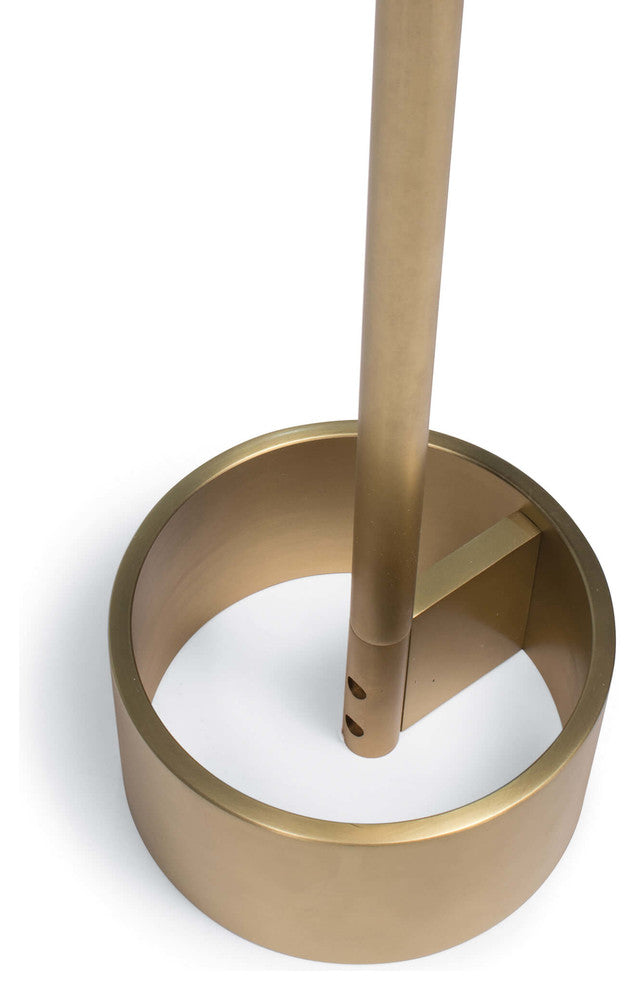 Geo Rectangle Floor Lamp (Natural Brass)