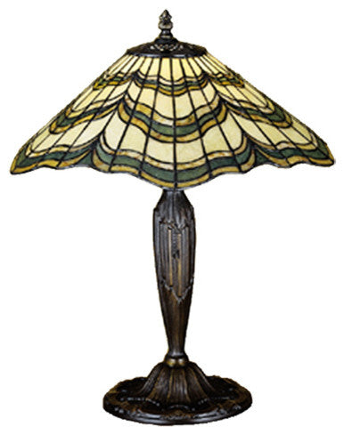 Meyda Lighting 27580 20"H Jadestone Butterfly Table Lamp