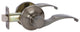 Callan Kendall Passage Lever Set, Antique Nickel