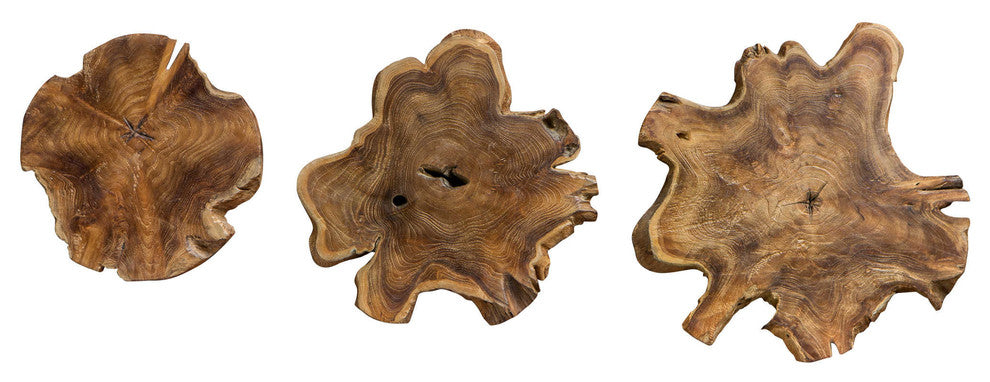 Uttermost Kalani Teak Wall Art, Set of 3