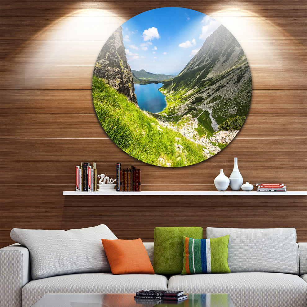 Black Pond Gasienicowy, Landscape Photo Disc Metal Wall Art, 11"