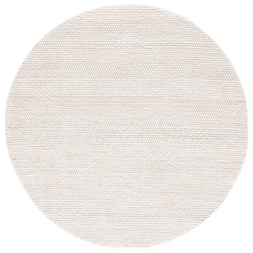 Safavieh Couture Natura Collection NAT620 Rug, Ivory, 4'x4' Round