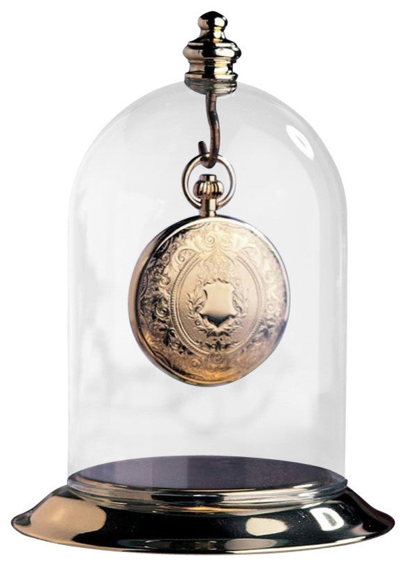 Heirloom Glass Dome Pocket Watch Display, Watch