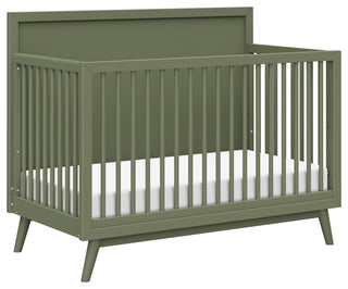 Palma 4-in-1 Convertible Crib With Toddler Bed Conversion Kit, Olive