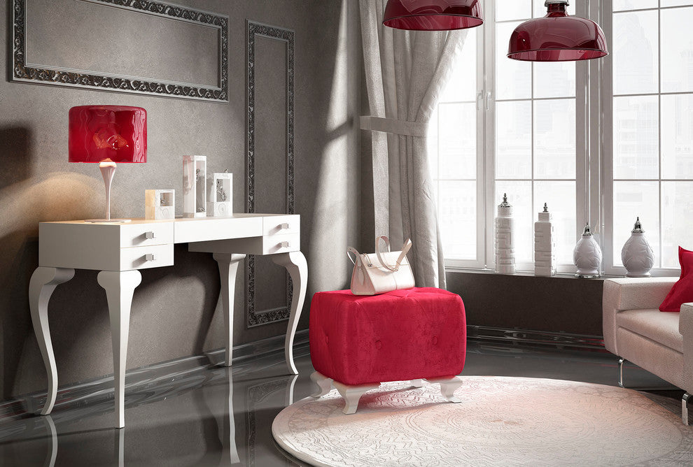 T13 Bedroom Make-up Vanity 3-Piece Set 55", Glossy Finish