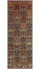 Fine Vintage Distressed Marjani Burgundy/Beige Runner, 3'6x9'7