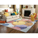 Colorful The Circles Densely Woven Hand Knotted Natural Dyes Wool Rug, 9'1"x12'