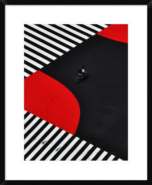 "Along A Road" Framed Digital Print by Keisuke Ikeda, 24"x30"