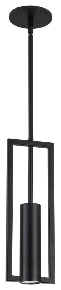 Pauline Modern 1 Light Matte Black Metal Pendant