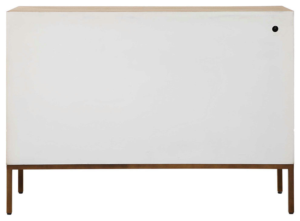 Uttermost Weimar 2 Door White Cabinet